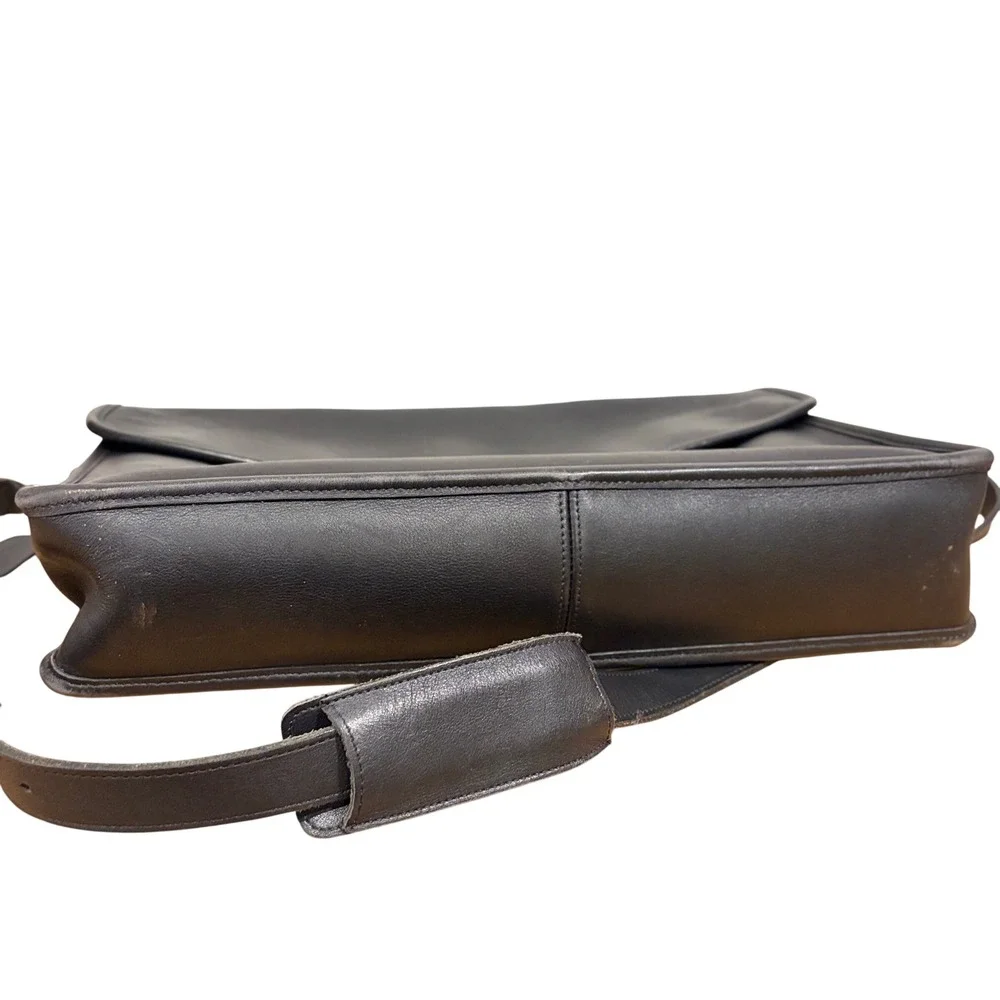 Vintage Coach Lexington Briefcase Black Leather Messenger Bag G6C-5266 USA Made
